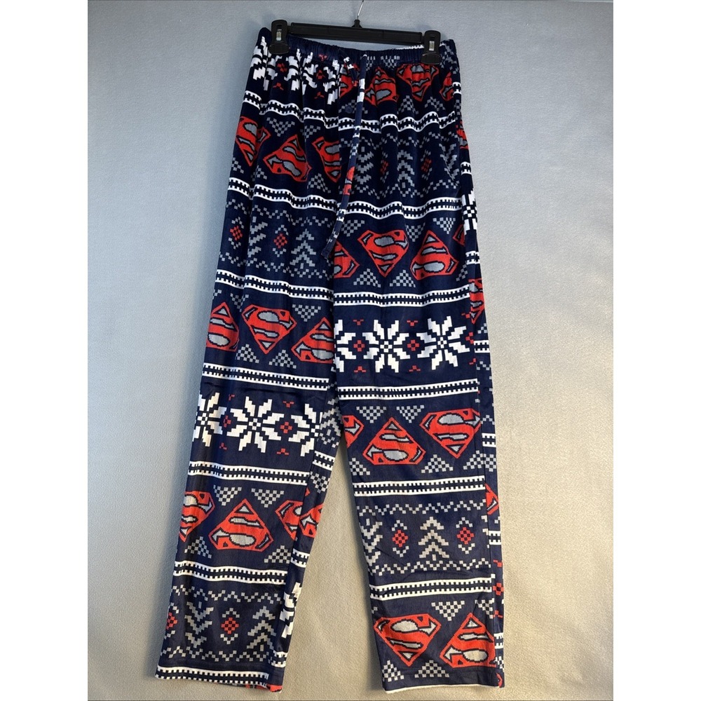 Superman Fleece pajama pants Men's Size MEDIUM new No Tags